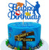 Glorymoment Fishing Cake Toppers Birthday, Glitter Blue Bobber Cake Topper, Fisherman Cake Topper Birthday Fishing Themed Party Cake Decoration Su...