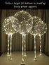 Clear Transparent Balloon Sticks and Stands 10pc set, holders, reusable balloon sticks for table top use with LED Bobo Balloon, for wedding decor,...