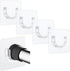 Sibba Shower Rod Holder 4Pcs Sticky Curtain Rod Bracket No Drilling Retainer Clear Tension Hooks Liners Support Mount Sticker Heavy Duty Wall Hold...
