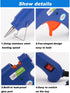 Mini Hot Glue Gun with 30 Refill Sticks, Professional Tool with Stand...