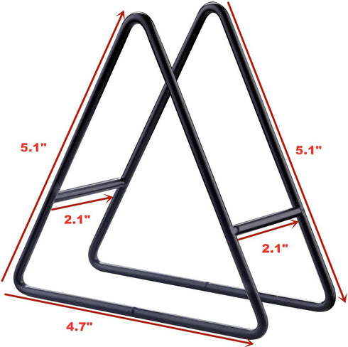 ROJOSER 2PC Triangle Coaster Holder Black Iron Metal Holder Storage Caddy for Both Round and Square Coasters Fit 4 to 9 Pieces Coasters,4.3 Inch...