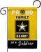 Breeze Decor Proud Family Soldier Garden Flag Armed Forces United State American Military Veteran Retire Official House Decoration Banner Small Ya...