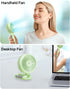 Portable Handheld Misting Fan, 4000mAh USB Rechargeable Personal Foldable Fan with Water Tank Battery Operated Spray Water Mist Fan Makeup Small F...