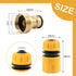 Garden Mixer Tap Hose Fitting Set, 1pcs Hose End Connector 1pcs Tap Adaptor, for 1/2" Plastic Quick Connector and Standard Threaded Tap, for Irrig...