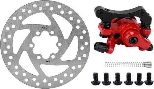 Akozon Brake Disc, 140mm Diameter Brake Disc Caliper Kit for Electric Scooter...
