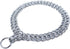 Dog Chain Collar Pet Iron Metal Double Chain Row Neck Leash Gear Choke Chain Walking Training for Small Medium Large Dogs,45cm...