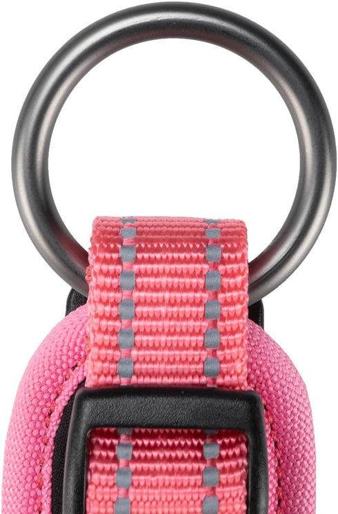 EXCELLENT ELITE SPANKER Classic Dog Collar PU Material Pet Collar with Buckle Adjustable for Small Medium Large Dogs Walking Training Black Red Bl...