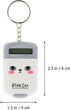 2pcs Mini Calculator Keychain Portable Cute Cartoon Calculator Electronic Pocket Calculator with Key Ring for Children Students School Supplies Ke...