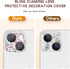 Cavdycidy Bling Diamond Camera Lens Protector Compatible with iPhone 15 ? iPhone 15 Plus, Metal Glitter Gem Camera Cover?9H Tempered Glass lens fu...