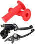 HIAORS 7/8 Pit Dirt Bike Folding Clutch Brake Lever and Motorcycle Handlebar Grips Compatible with 50cc 110cc 150cc SSR 125 Tao tao DB17 Coolster ...