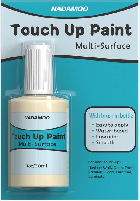 NADAMOO Beige Multi Surface Touch Up Paint, Interior and Exterior House Appliance Paint for Cabinet, Wall, Door, Furniture, Windows, Shutter and T...