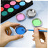 Cabilock Paint Palettes Watercolor Painting Tray: 12 Pcs Stainless Steel Paint Pallet, Paint Holder for , Mini Mixing Palette, Painting Palette fo...