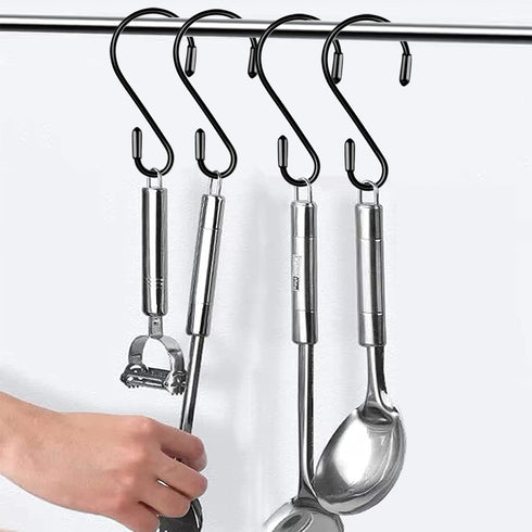 20 Pack 3.15 Inch S Hooks Stainless Steel Hanging Hooks Heavy Duty S Hooks for Hanging Kitchenware, Pots, Pans, Plants, Clothes, Towels in Kitchen...