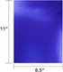 Hygloss Metallic Foil Board Stock Sheets Arts & Crafts, Classroom Activities & Card Making, 25 Pack, 8.5 x 11-Inch, Dark Blue, 25 Count...