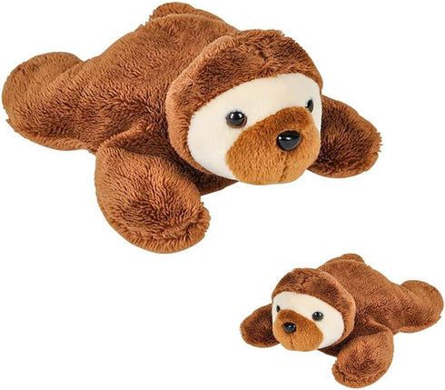 The Dreidel Company Plush Mighty Mights, 3.5" Inch Plush Stuffed, Super Soft and Cuddly Animal Toys, Classroom Decorations, Boys and Girls (Sloth)...