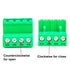 10 Set 5.08mm 4 Pin Male & Female Phoenix Type Connector No Soldering Green PCB Screw Terminal Block 4 Pole...