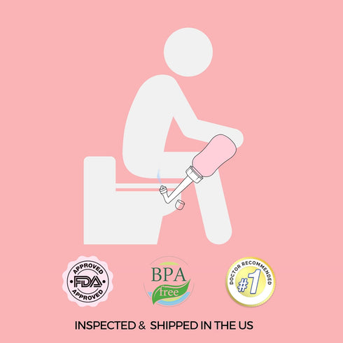 Bottle - Portable Bidet Postpartum Care Water Squeeze Spray for Pain Relief Tears Hemorrhoids after birth + period care menstrual cup buddy 300 ml...