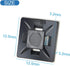 XHF 200 PCS 1/2" Black Self Adhesive Cable Zip Tie Mounts Wire Cable Clips Holders Management Anchors Organizer Holders Squares(HS-100)...