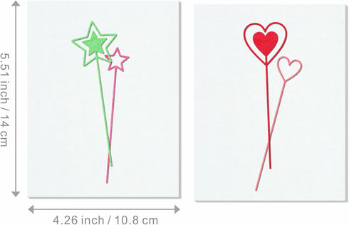 Birthday Insert Card Star Heart Die Cuts for Card Making, Paper Embossing Metal Cutting Dies Kit Templates, Storage Pockets Supplies, Photo Frame ...