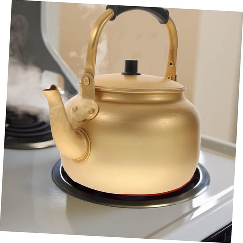 Vintage Aluminum Kettle Metal Water Boiler Water Heating Kettle Aluminum Teakettle Boiling Kettle Teakettle Teapot Small Teapot Metal Boiler Tea K...