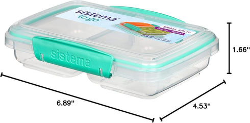 Sistema 11.8 Ounce Small Split Storage Container (Colors may vary)...