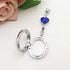 Wedding Bouquet Locket Charm Rhinestone Photo Charm Memorial Bride Pendant Memorial Photo Keepsake Something blue...