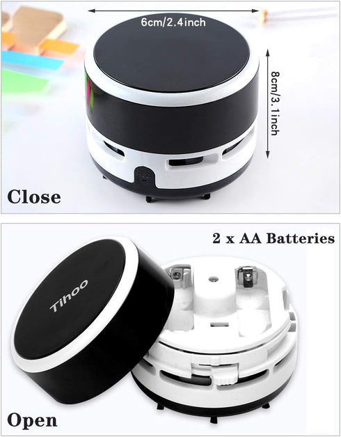 iSuperb Desktop Vacuum Cleaner Portable Keyboard Sweeper Mini Crumb Vacuum Cleaner Table Food Rubber Crumb Dust Remover Cleaner for Home, Office, ...
