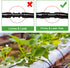 Drip Irrigation Fittings Kit for 1/4" Tubing, 130 Pieces Drip Line Connectors for Drip Systems - 60 Couplings, 40 Tees, 20 Elbows, 10 End Plugs - ...