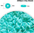 2000pcs Light Lake Blue Clay Beads for Bracelets Making Heishi Polymer Disc Bead Flat Spacer 6mm for Jewelry Earrings DIY Crafts...