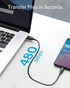 Anker USB C Cable 60W, Powerline III USB-C to USB-C Cable 2.0 (1ft), USB C Charger Cable for MacBook Pro 2020, iPad Pro 2020, Switch, Samsung Gala...