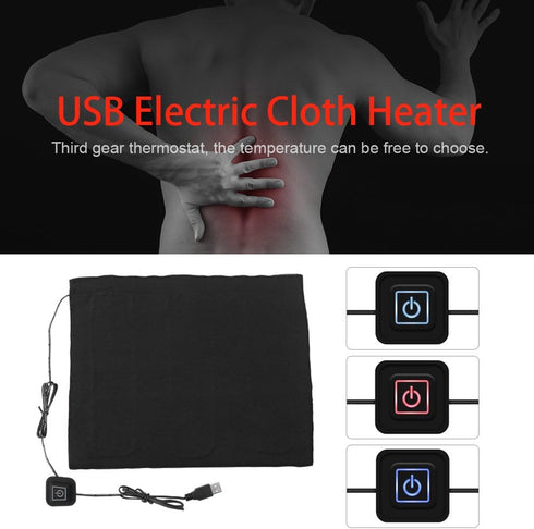 Heating Pad DC 5V 3 Shift Electric Cloth Heater Pad Heating for Clothes Seat Pet Warmer 35?-50?...