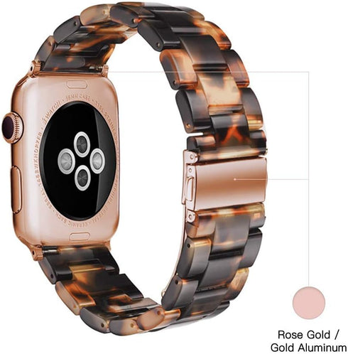 Light Apple Watch Band-Fashion Resin Apple Watch Series 9 8 band, iWacth Bands, Apple Watch Bands 40mm for Women, Compatible with Apple Watch Seri...