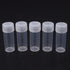 EORTA 50 Pcs 5 ML Plastic Refillable Bottles with Caps Portable Refillable Tube Vials Mini Empty Container for Pills, Crafts, Beads, Salt, Candy S...