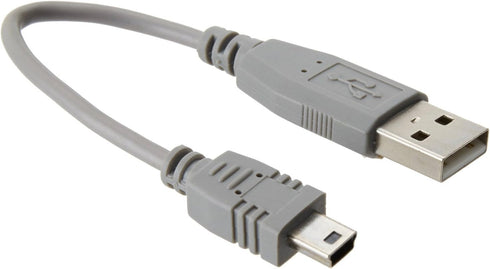 StarTech.com 6 in. USB to Mini USB Cable - USB 2.0 A to Mini B - Gray - Mini USB Cable (USB2HABM6IN)...