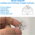 22 Pieces 0.8 inch Mini Clear Suction Cups for Glass, Without Hooks Without Holes, Plastic Sucker Pads for Festival Decoration Home Organization W...