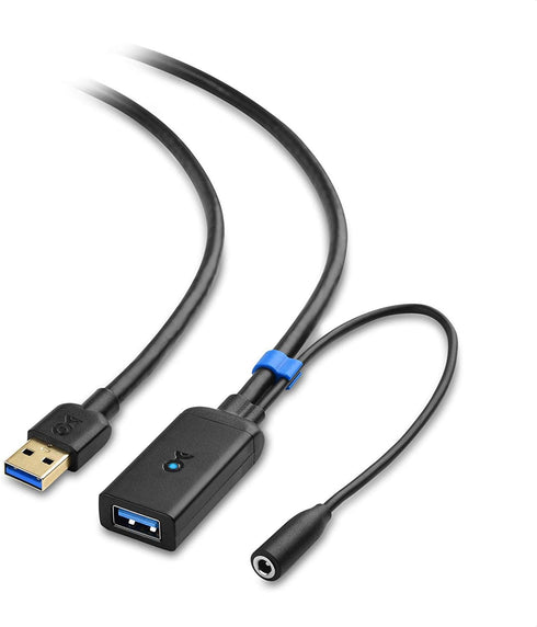 Cable Matters Active USB Extension Cable 16.4 ft / 5m (USB 3.0 Extension Cable Male to Female) with Signal Booster for Hard Drive, Webcam and More...