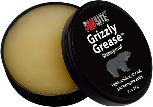 JobSite Grizzly Grease Waterproofing - Leather Protector - 3 oz...