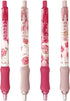 4 Pcs Rose Mechanical Pencil 0.5mm Cute Mechanical Pencil Pink Flower Pencil School Pencil for Girl Women Drawing Pencil (Rose)...
