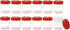 ljdeals 1 oz Plastic Spice Jars w/Red Caps and Sifters for Herbs, Spices, Powders, Spice Bottles Great For Travel, Camping, Kitchen, Restaurant an...