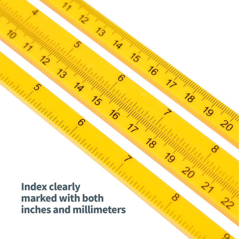 POWERTEC Multi Angle Measuring Ruler for Woodworking, Crafting, Construction, Flooring & Tile Cutting, ABS Plastic Angle Finder, Template & Layout...