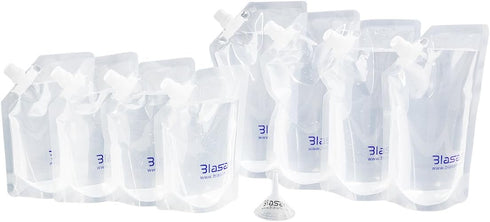 Concealable Cruise Ship Rum Sneak Flask Kit Set (4x16oz, 4x8oz)...