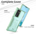 ExoGuard for Samsung Galaxy S22 Ultra Case, Rubber Shockproof Heavy Duty Case Built-in Kickstand (Green)...