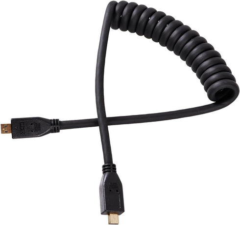 UCEC 11.81"/30cm Coiled Micro HDMI to Micro HDMI Cable for Gopro Cameras Small HD Monitors...