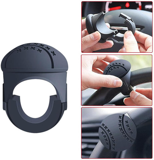 Mtsooning Steering Wheel Knob Steering Silicone Power Handle Anti-Slip Boat Steering Wheel Knob Replacement for Car Tractor Trucks Boat Mowers For...