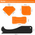 4 Pieces Silicone Caulking Tool Set Sealant Finishing Tool Grout Scraper Caulking Removal Tool for Kitchen Bathroom Floor Sink Joint Sealant Seali...