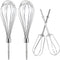 Cenipar W10490648&KHMPW- KHM2B W10490648 Hand Mixer Turbo Beaters(2 Pack) & KHMPW Stainless Steel Pro Whisk(2 Pack) Fit for KHM512BM KHMPW KHM2B...