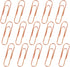 Rose Gold Paper Clips 200 pcs Smooth Finish Steel Wire Paperclips 50mm Medium Size for Document Organizing and Classifying Office Supplies (50mm R...