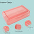 1 PCS Pencil Box,Double Layer Large Capacity Pencil Box,Translucent Plastic Hard Pencil Box, with Snap-tight Lid Stackable Pencil Box, Pencil Box ...