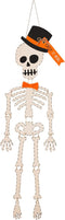 Mud Pie Skeleton Halloween Door Hanger, 65", White (40060032T)...