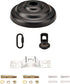 Vintage Steel Canopy Kit with Hardware for Chandelier or Swag Light Fixtures ,Heavy Duty,5 in Diameter,Includes Loop, Cross Bar and Mounting Screw...
